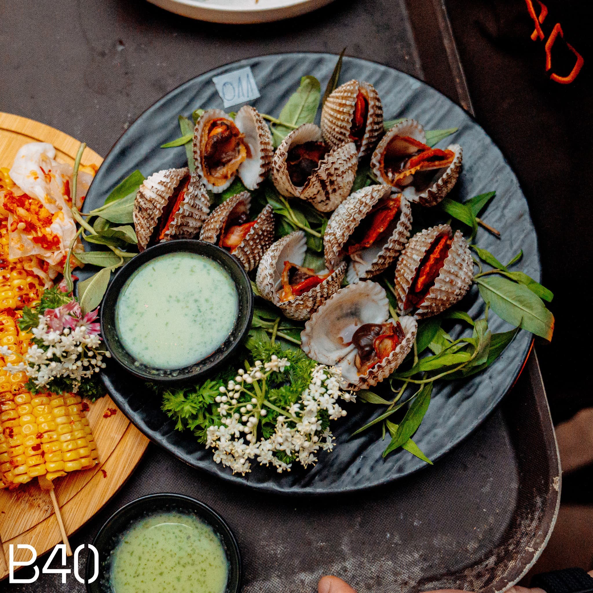 B40 thực đơn ẩm thực đường phố