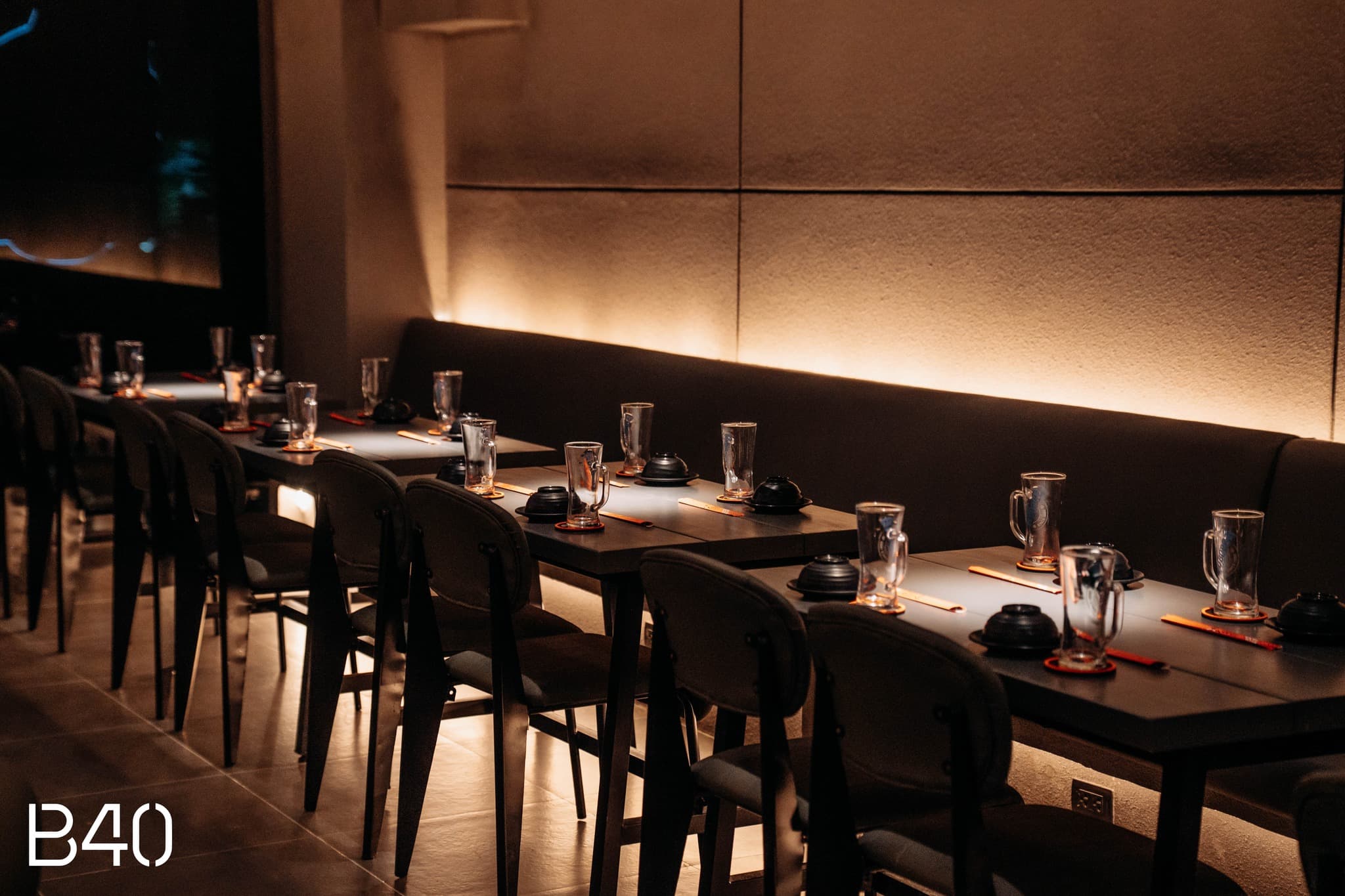 B40 nội thất không gian đêm