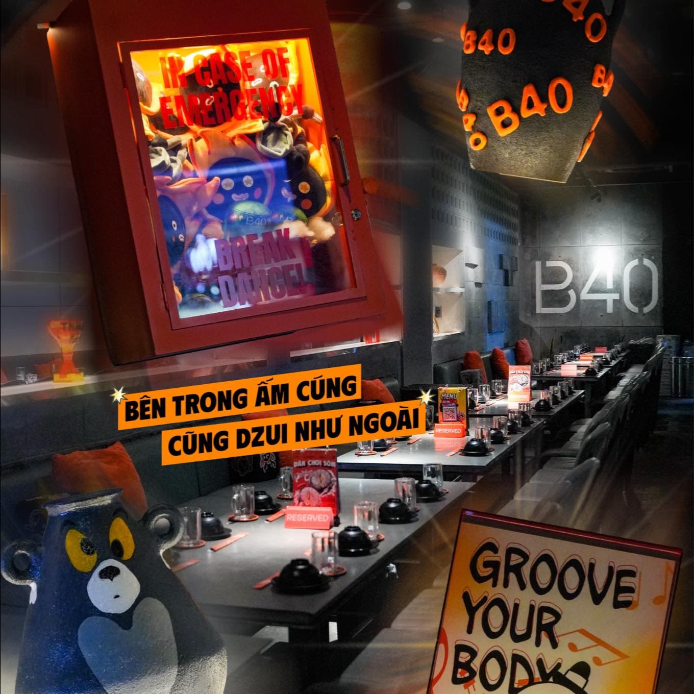 B40 thiết kế không gian giải trí